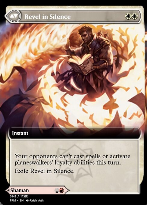 Flamescroll Celebrant // Revel in Silence 90256, back face