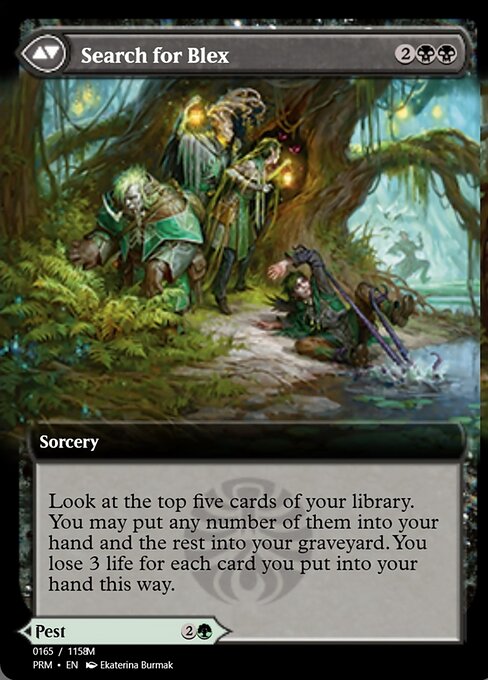 Blex, Vexing Pest // Search for Blex 90300, back face