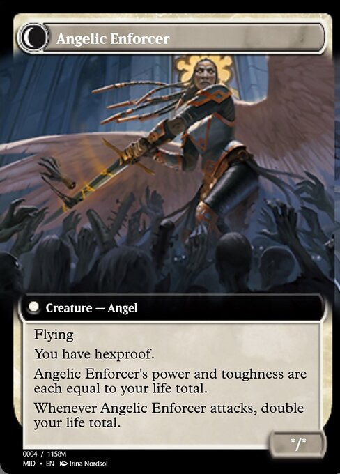 Enduring Angel // Angelic Enforcer 93888, back face