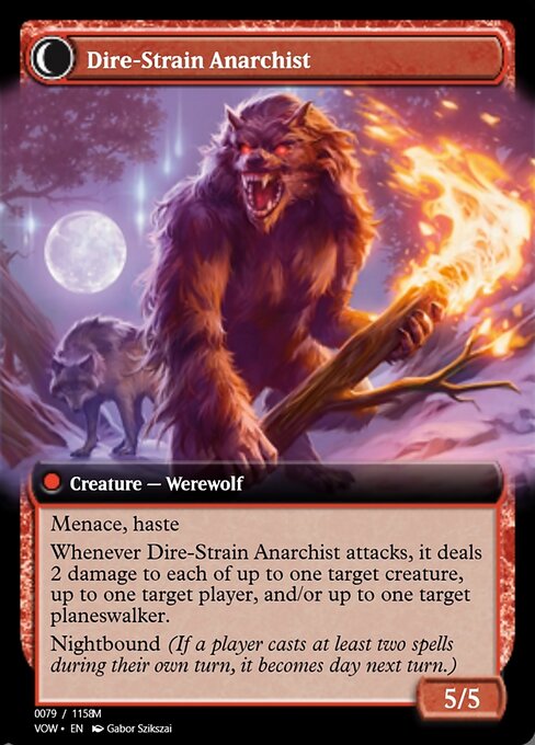Volatile Arsonist // Dire-Strain Anarchist 95397, back face