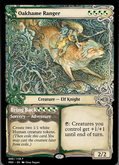 Oakhame Ranger // Bring Back 78738