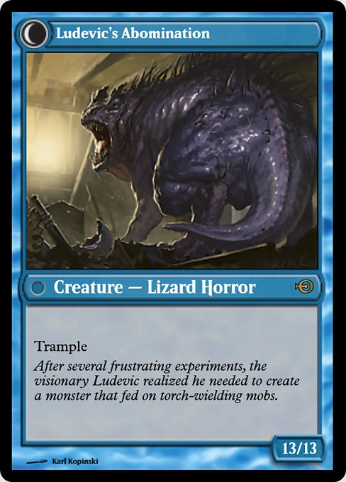 Ludevic's Test Subject // Ludevic's Abomination 42874, back face