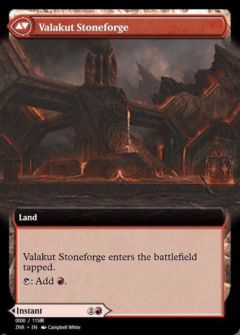 Valakut Awakening // Valakut Stoneforge 83876, back face