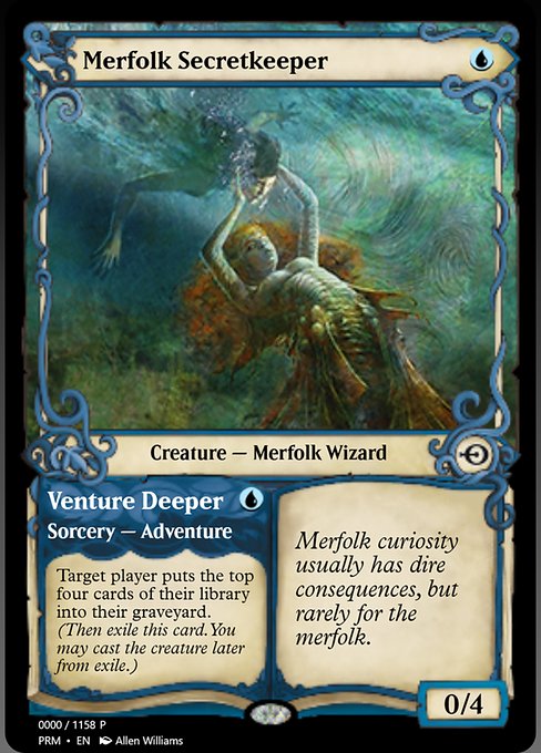 Merfolk Secretkeeper // Venture Deeper 78822