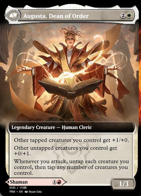 Plargg, Dean of Chaos // Augusta, Dean of Order 90260, back face