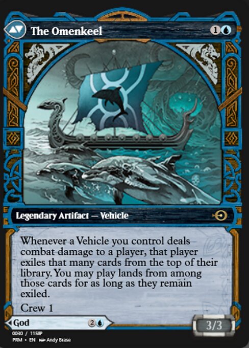 Cosima, God of the Voyage // The Omenkeel 88258, back face