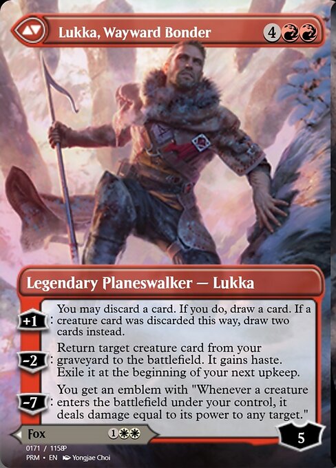 Mila, Crafty Companion // Lukka, Wayward Bonder 90312, back face