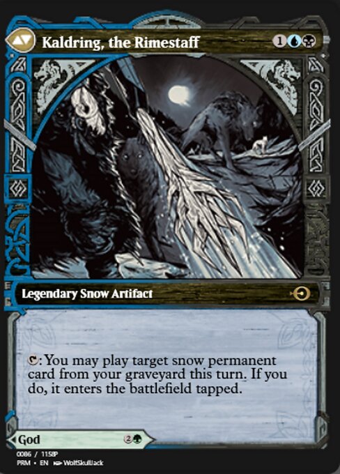 Jorn, God of Winter // Kaldring, the Rimestaff 88350, back face