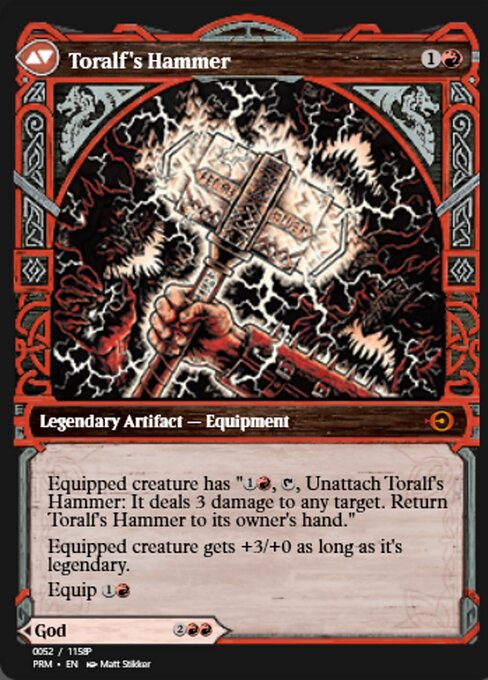 Toralf, God of Fury // Toralf's Hammer 88302, back face