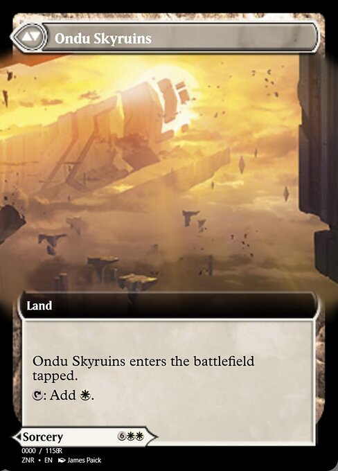 Ondu Inversion // Ondu Skyruins 83870, back face
