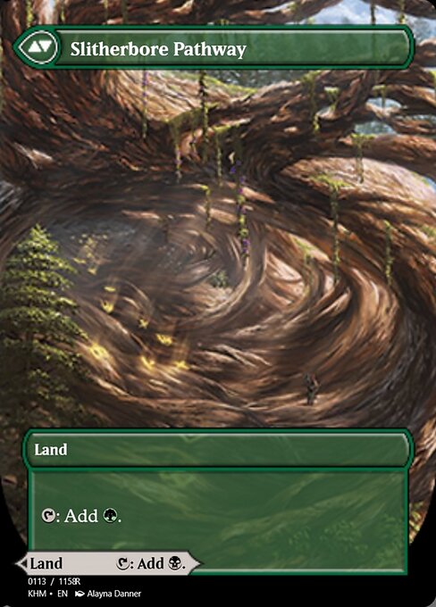 Darkbore Pathway // Slitherbore Pathway 88406, back face