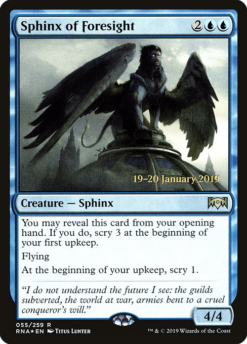 Sphinx of Foresight 55s