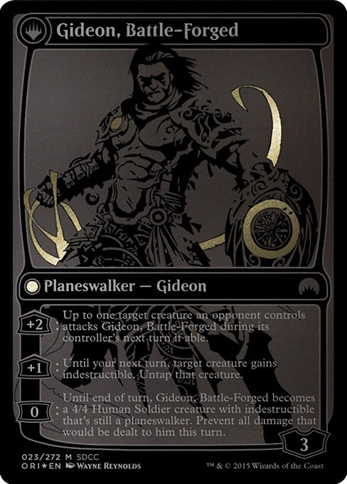 Kytheon, Hero of Akros // Gideon, Battle-Forged 23, back face