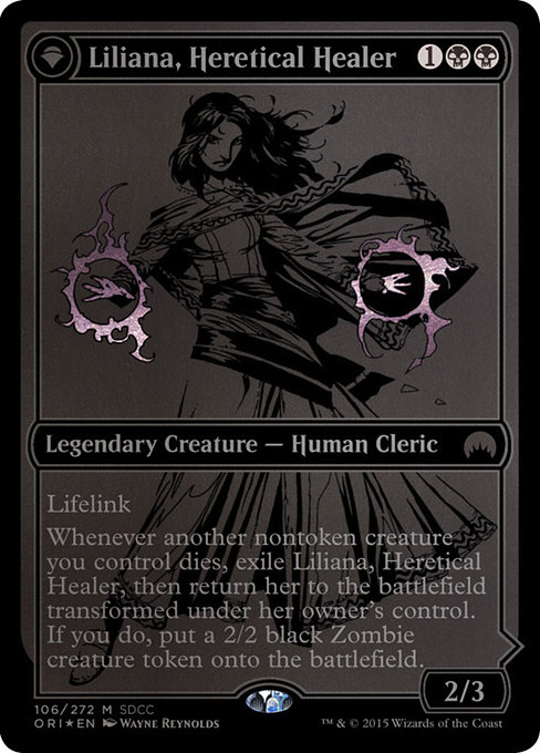 Liliana, Heretical Healer // Liliana, Defiant Necromancer 106