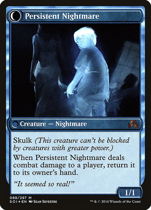 Startled Awake // Persistent Nightmare 88s, back face