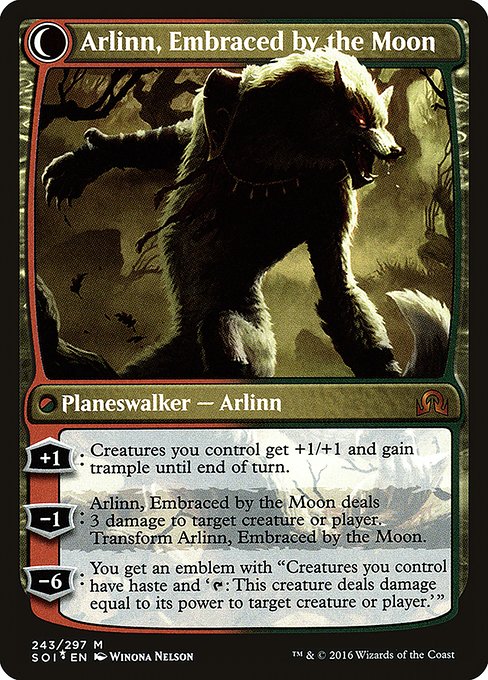 Arlinn Kord // Arlinn, Embraced by the Moon 243s, back face
