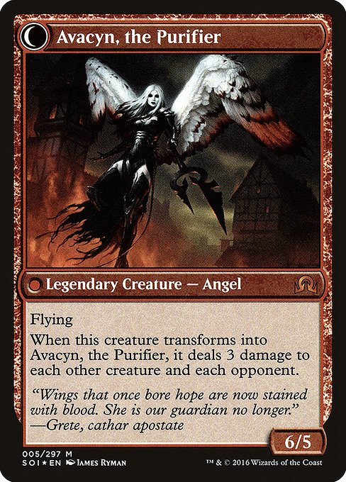 Archangel Avacyn // Avacyn, the Purifier 5s, back face