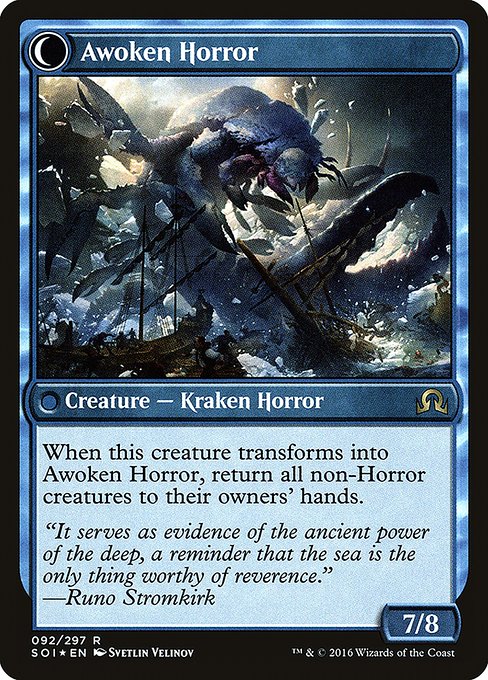 Thing in the Ice // Awoken Horror 92s, back face