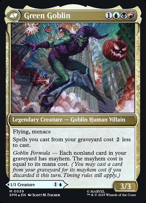 Norman Osborn // Green Goblin 39s, back face