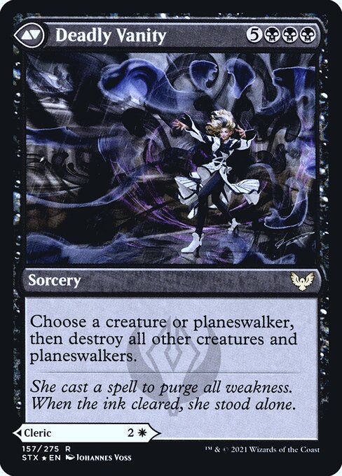 Selfless Glyphweaver // Deadly Vanity 157s, back face