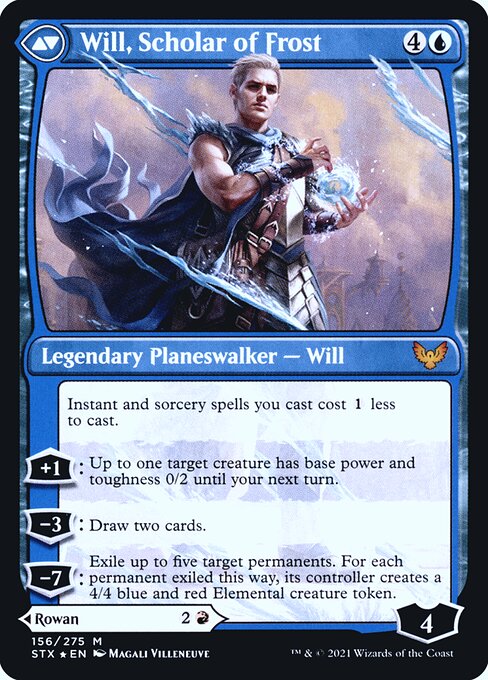 Rowan, Scholar of Sparks // Will, Scholar of Frost 156s, back face