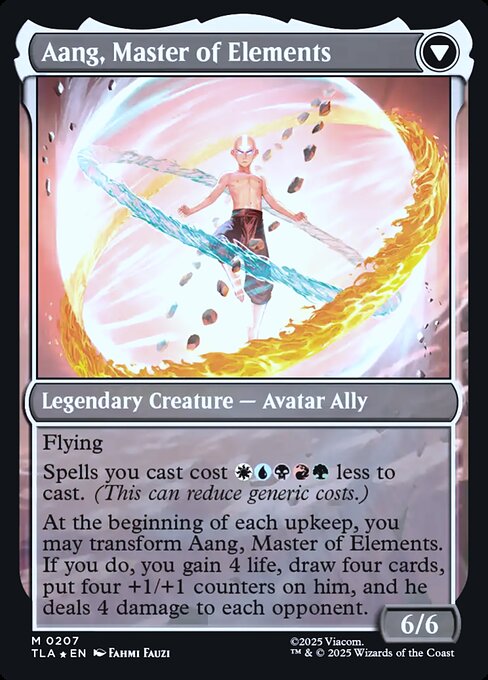 Avatar Aang // Aang, Master of Elements 207s, back face