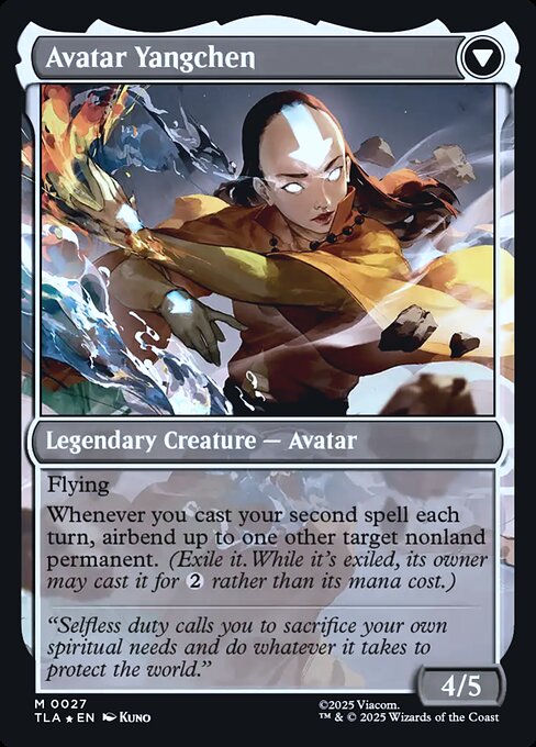 The Legend of Yangchen // Avatar Yangchen 27s, back face
