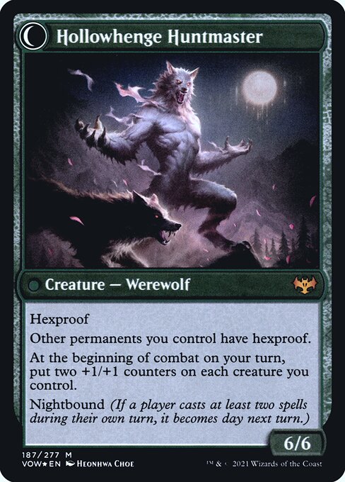 Avabruck Caretaker // Hollowhenge Huntmaster 187s, back face