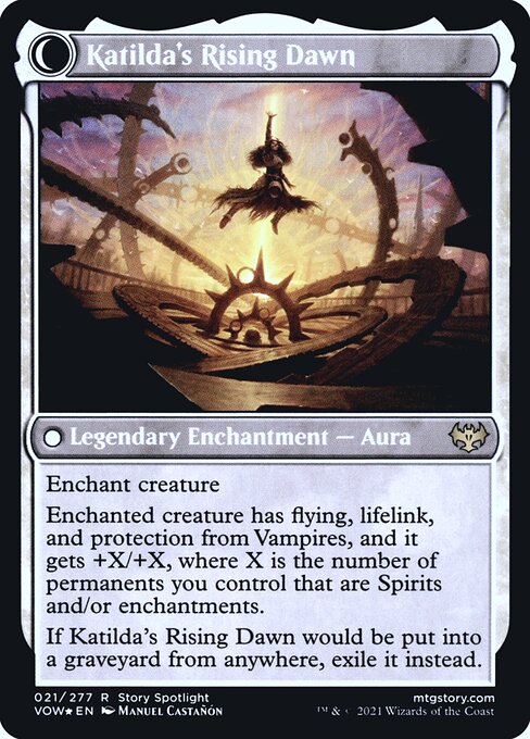 Katilda, Dawnhart Martyr // Katilda's Rising Dawn 21s, back face