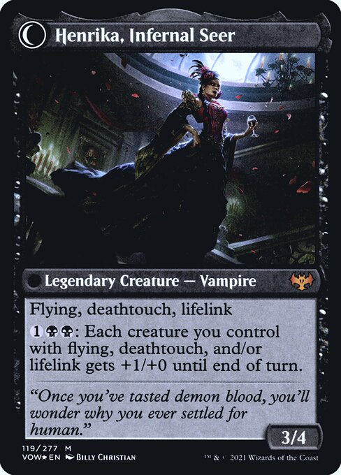 Henrika Domnathi // Henrika, Infernal Seer 119s, back face