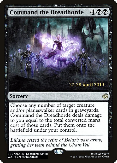 Command the Dreadhorde 82s