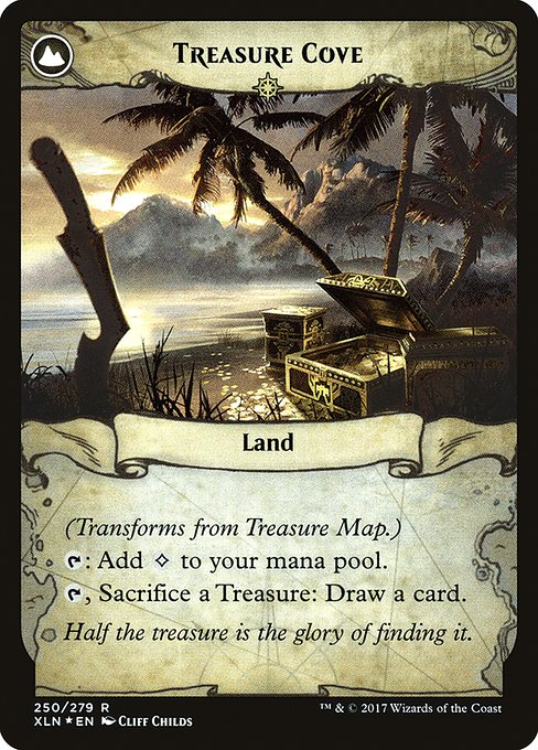 Treasure Map // Treasure Cove 250s, back face