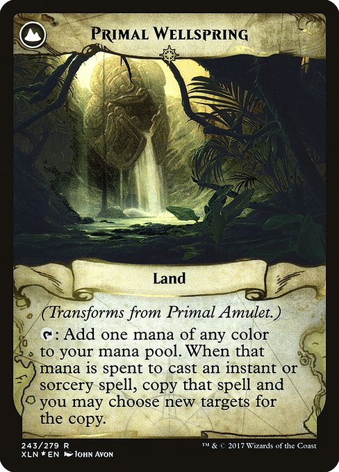 Primal Amulet // Primal Wellspring 243s, back face