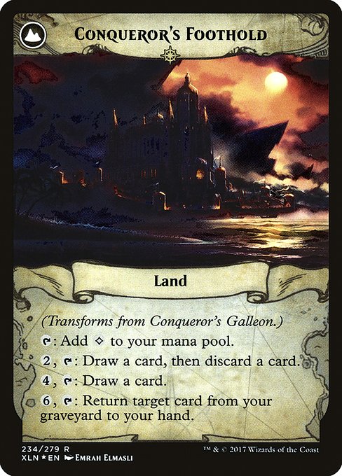 Conqueror's Galleon // Conqueror's Foothold 234s, back face
