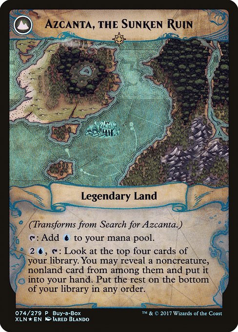 Search for Azcanta // Azcanta, the Sunken Ruin 74, back face