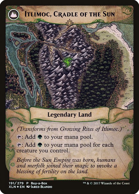 Growing Rites of Itlimoc // Itlimoc, Cradle of the Sun 191, back face