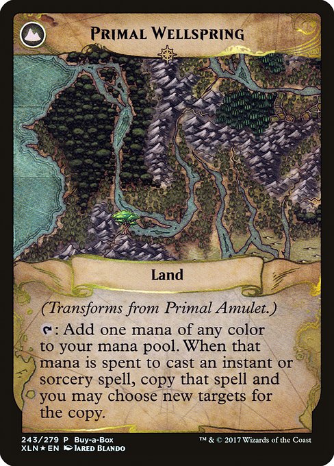 Primal Amulet // Primal Wellspring 243, back face