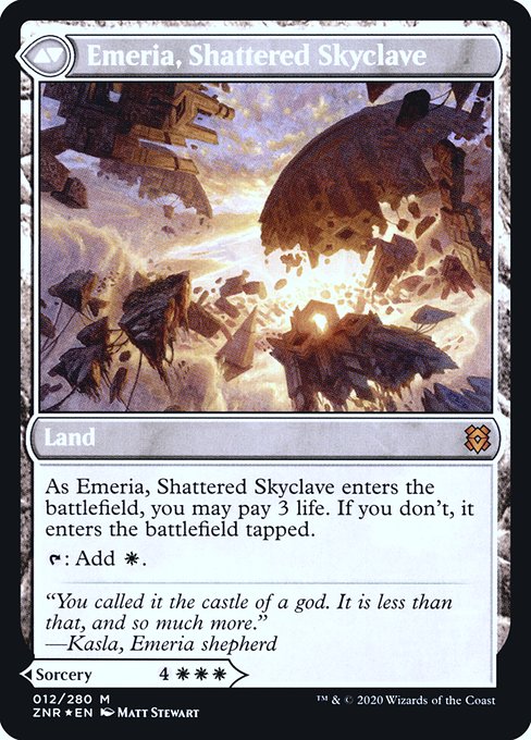 Emeria's Call // Emeria, Shattered Skyclave 12s, back face