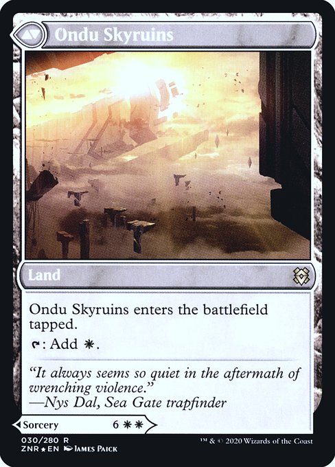 Ondu Inversion // Ondu Skyruins 30s, back face