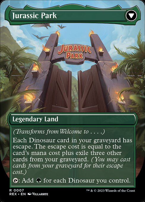 Welcome to . . . // Jurassic Park 7, back face