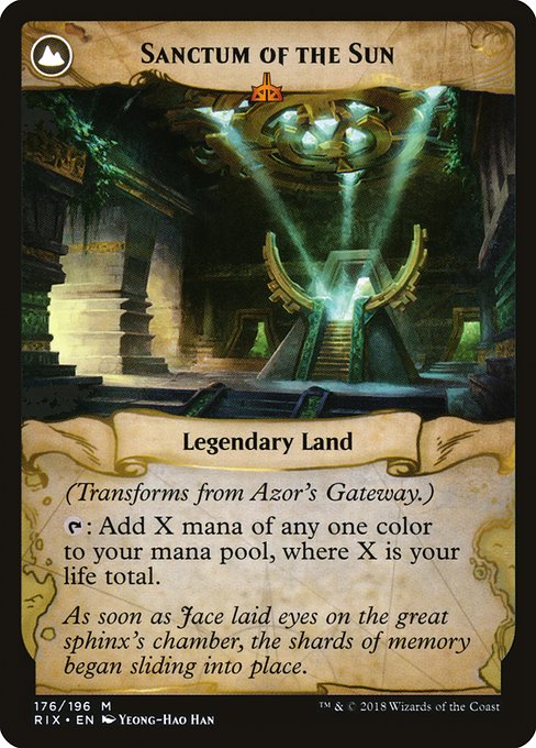 Azor's Gateway // Sanctum of the Sun 176, back face
