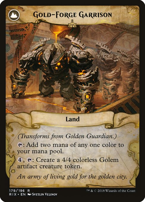 Golden Guardian // Gold-Forge Garrison 179, back face