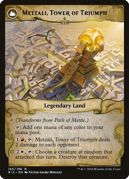 Path of Mettle // Metzali, Tower of Triumph 165, back face