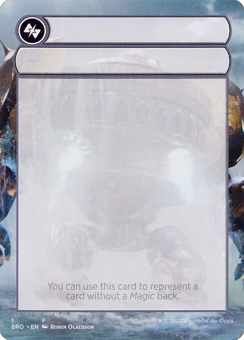 Double-Faced Substitute Card 1
