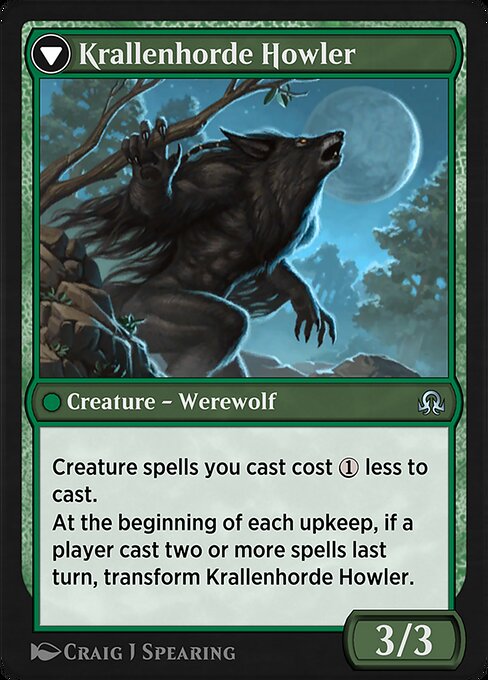 Duskwatch Recruiter // Krallenhorde Howler 194, back face