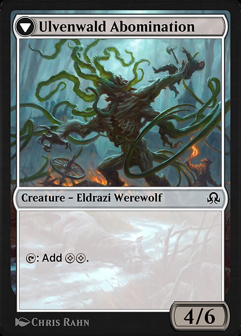 Ulvenwald Captive // Ulvenwald Abomination 221, back face
