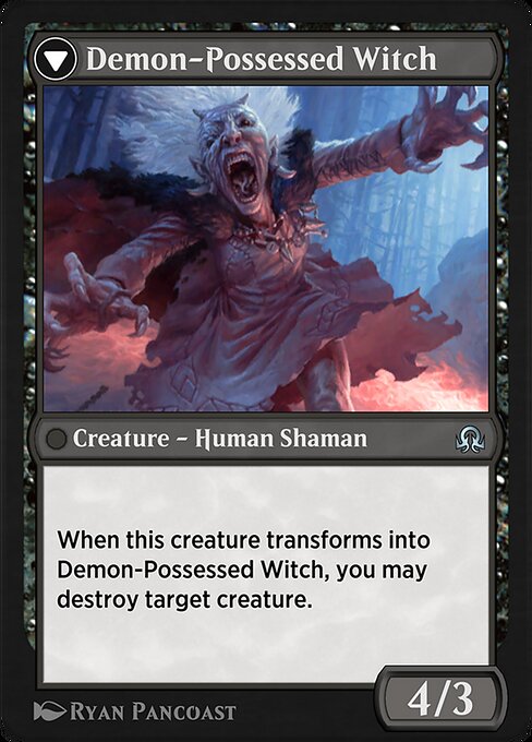 Kindly Stranger // Demon-Possessed Witch 107, back face