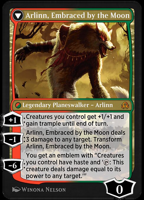 Arlinn Kord // Arlinn, Embraced by the Moon 230, back face
