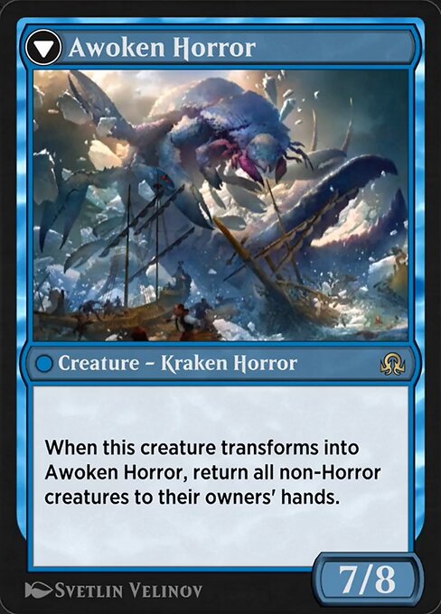 Thing in the Ice // Awoken Horror 95, back face