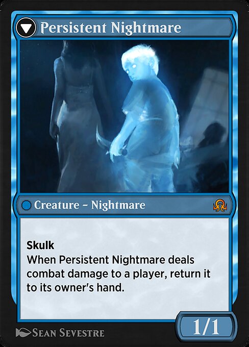 Startled Awake // Persistent Nightmare 90, back face
